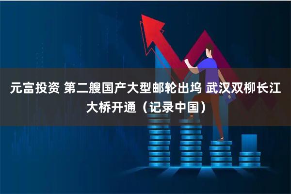 元富投资 第二艘国产大型邮轮出坞 武汉双柳长江大桥开通（记录中国）