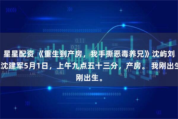 星星配资 《重生到产房，我手撕恶毒养兄》沈屿刘悦沈建军5月1日，上午九点五十三分，产房。 我刚出生。