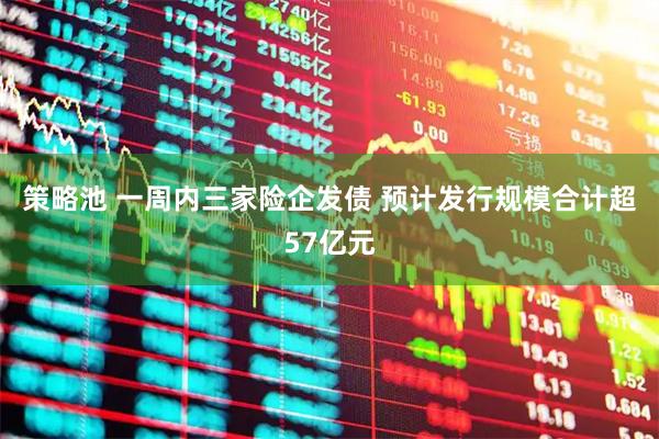 策略池 一周内三家险企发债 预计发行规模合计超57亿元